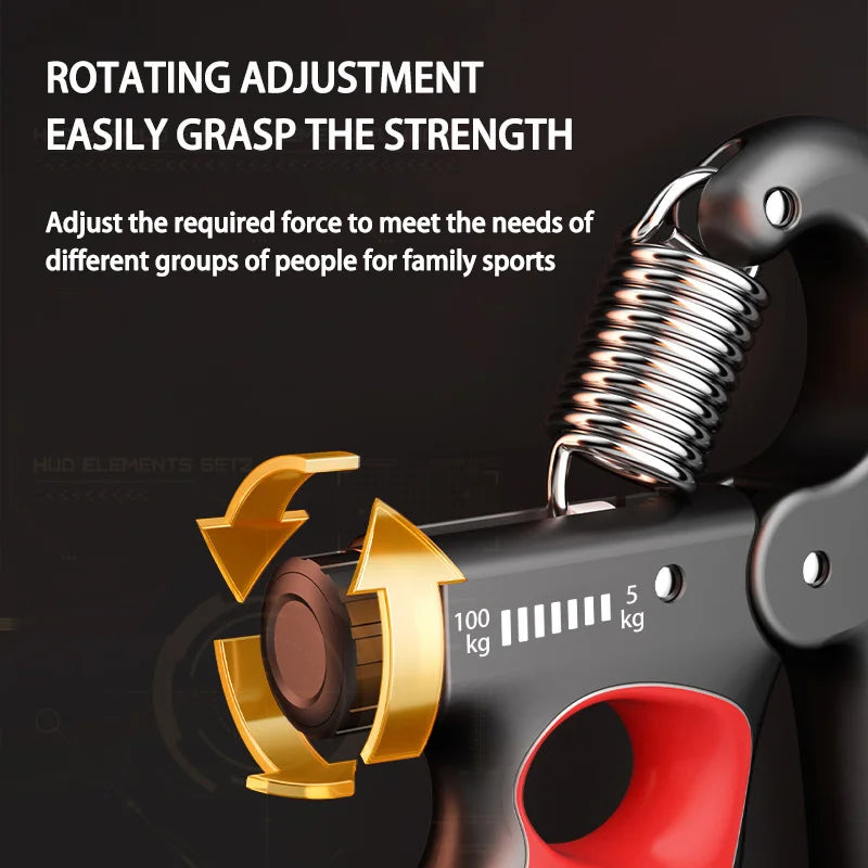 Grip strength and forearm trainer